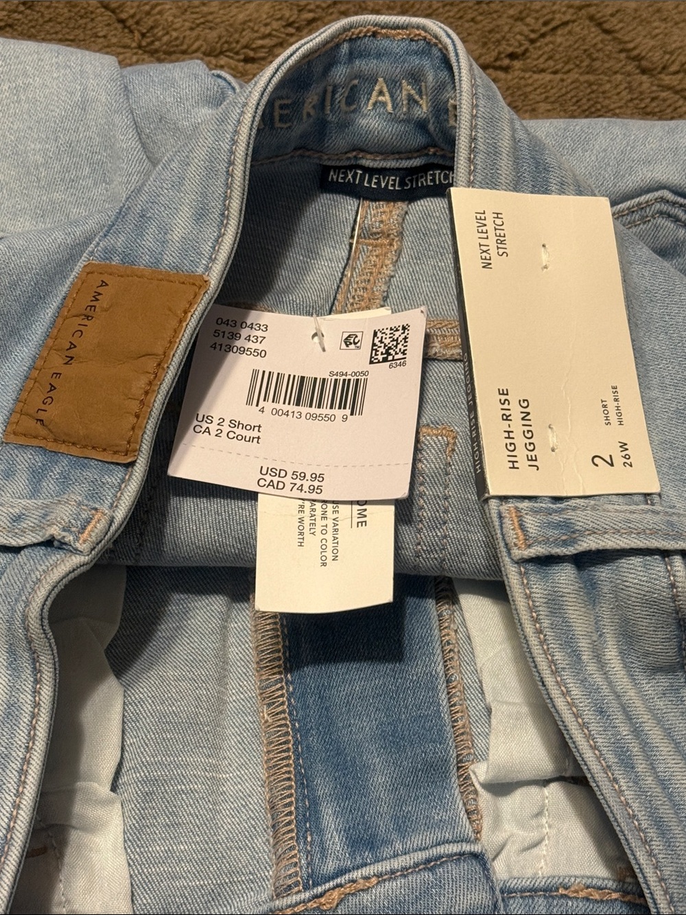American Eagle Outfitters Light Blue Cropped Skinny Jeans - Picture 4 of 9